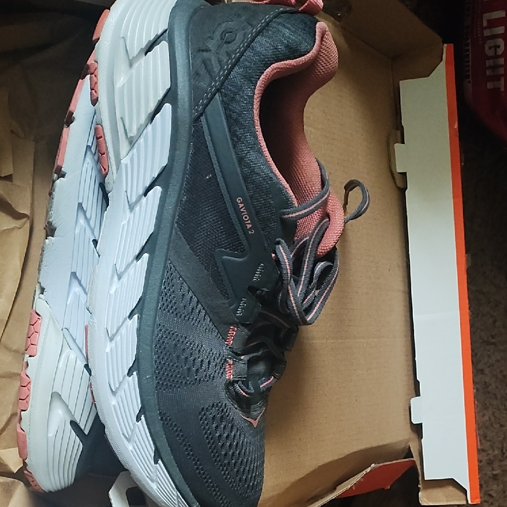 Hoka Women's Shoes in Black and Pink